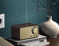 Nostalgisk Bluetooth-højttaler - Retro trådløs subwoofer i træ med Bluetooth 5.0