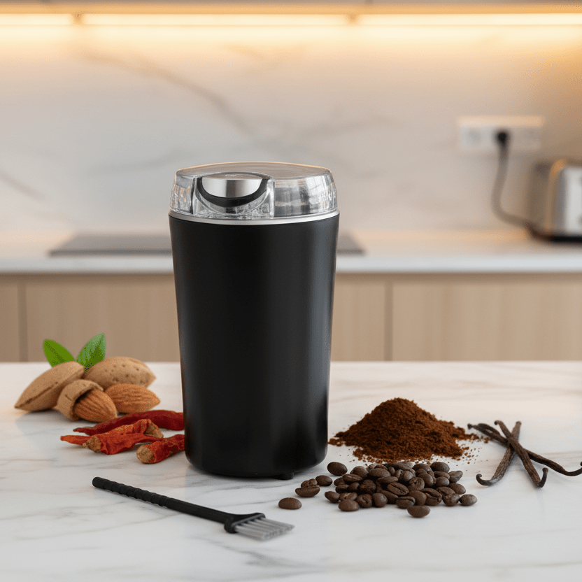 GRINDORA Mini Elektrisk Kaffekværn i Rustfrit Stål
