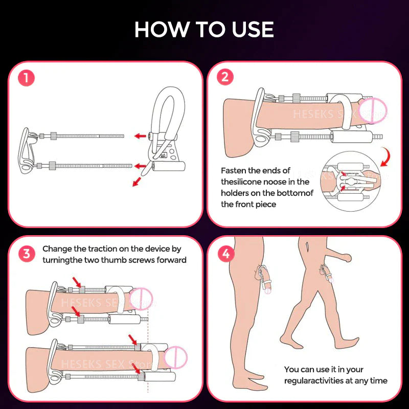 Male Growth Up Bigger Extender Enlargement - Stretcher Traction Device
