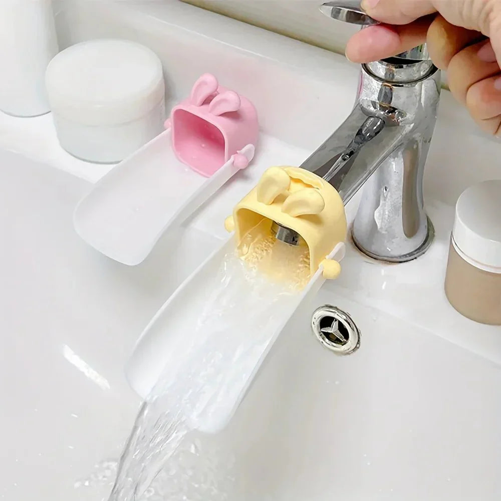 BUNNORA Kids Faucet Extender With Cartoon Splash Guard