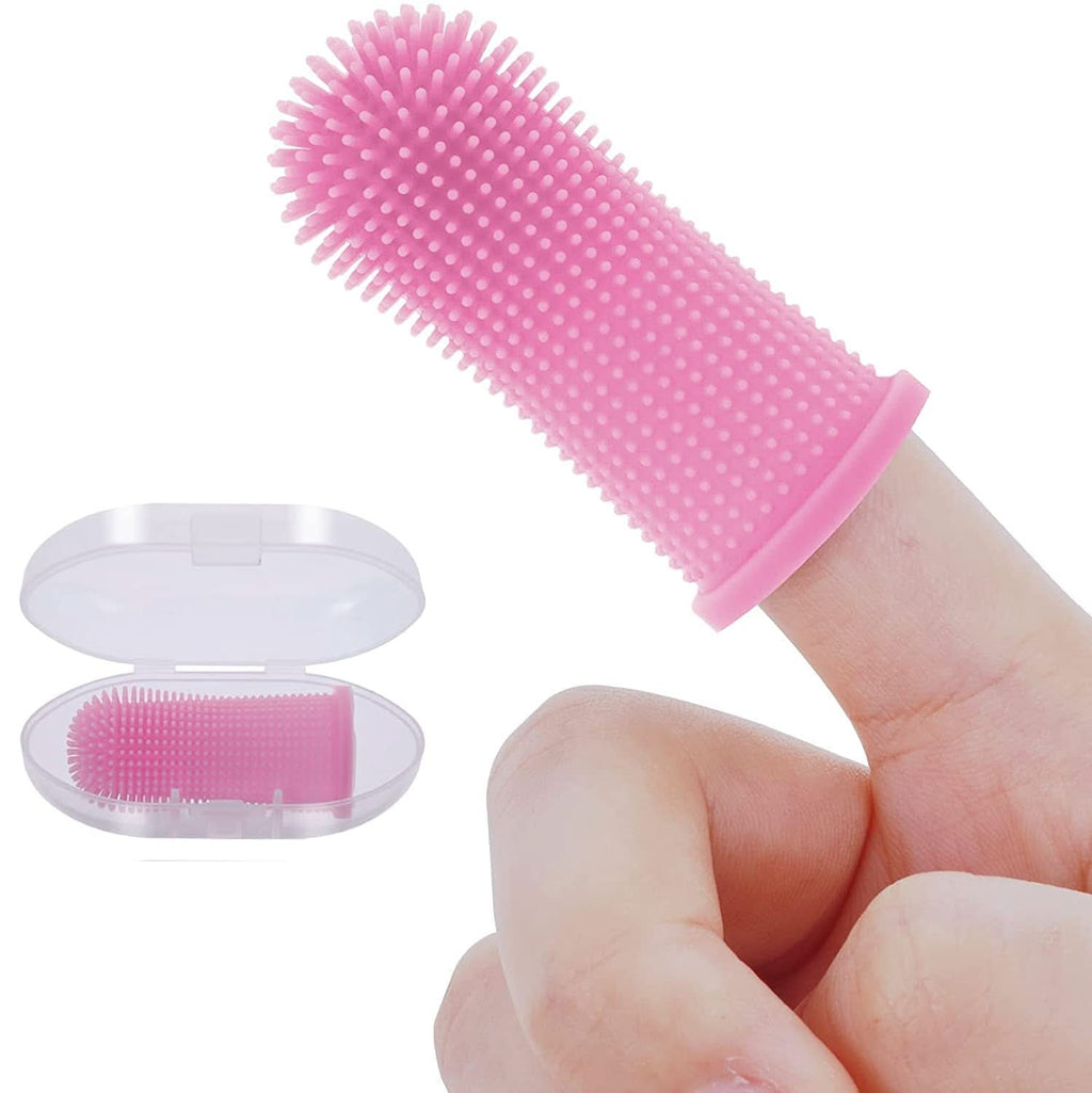NovaPaw 360 silikonfinger-tannbørste for hunder trygg tannpleie