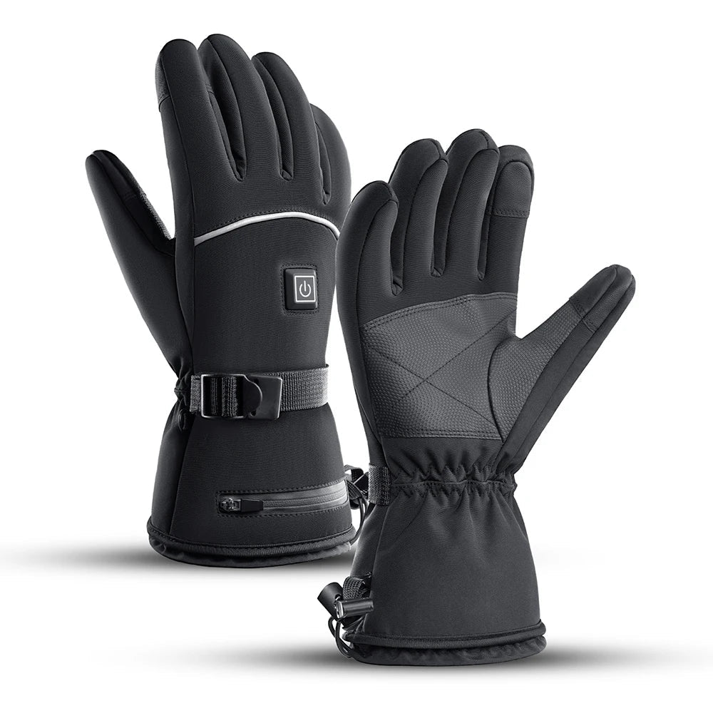 Beheizbare Motorradhandschuhe – Winterwasserdicht, Touchscreen-fähig, wiederaufladbare Thermohandschuhe