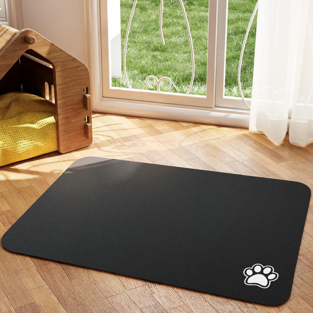 SafePaws Non-Slip Pet Food Mat For Easy Cleaning Daily Use