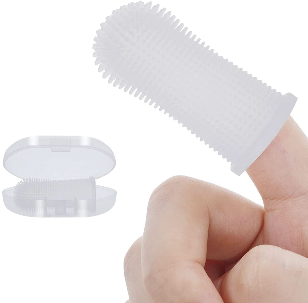NovaPaw 360 silikonfinger-tannbørste for hunder trygg tannpleie