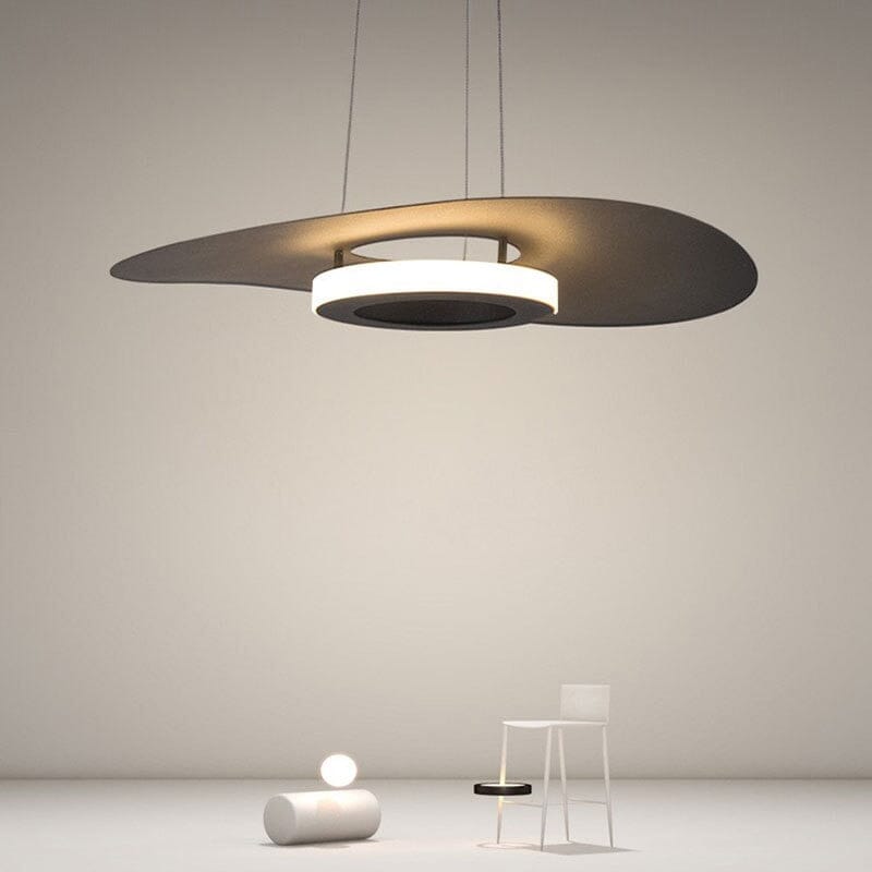 NovaLume LED Rund Aluminium Pendellampe med glasskjerm