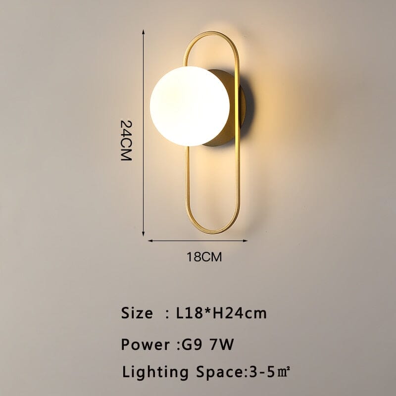 AstraLume Nástěnná lampa severský moderní obývací pokoj
