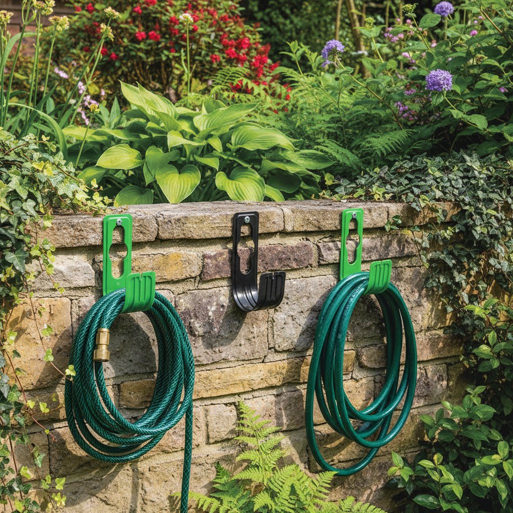 TAPREEL Wall Mount Hose Organizer For Garden Hose Storage