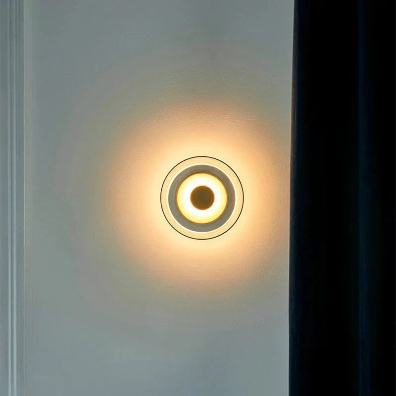 Lumora Glassstein LED vegglampe for stue og gangdekorasjon