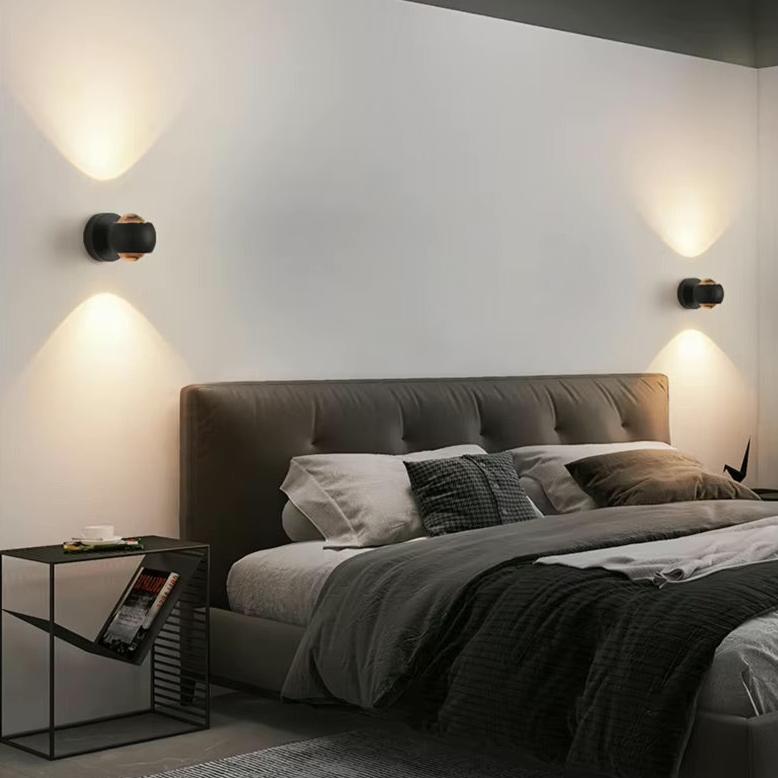 OrionGlow Kettős LED Falikar Fel-le Fény Vasból és Akrilból
