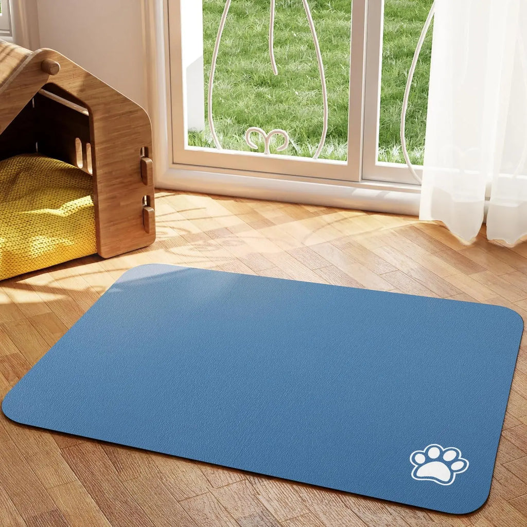 SafePaws Non-Slip Pet Food Mat For Easy Cleaning Daily Use