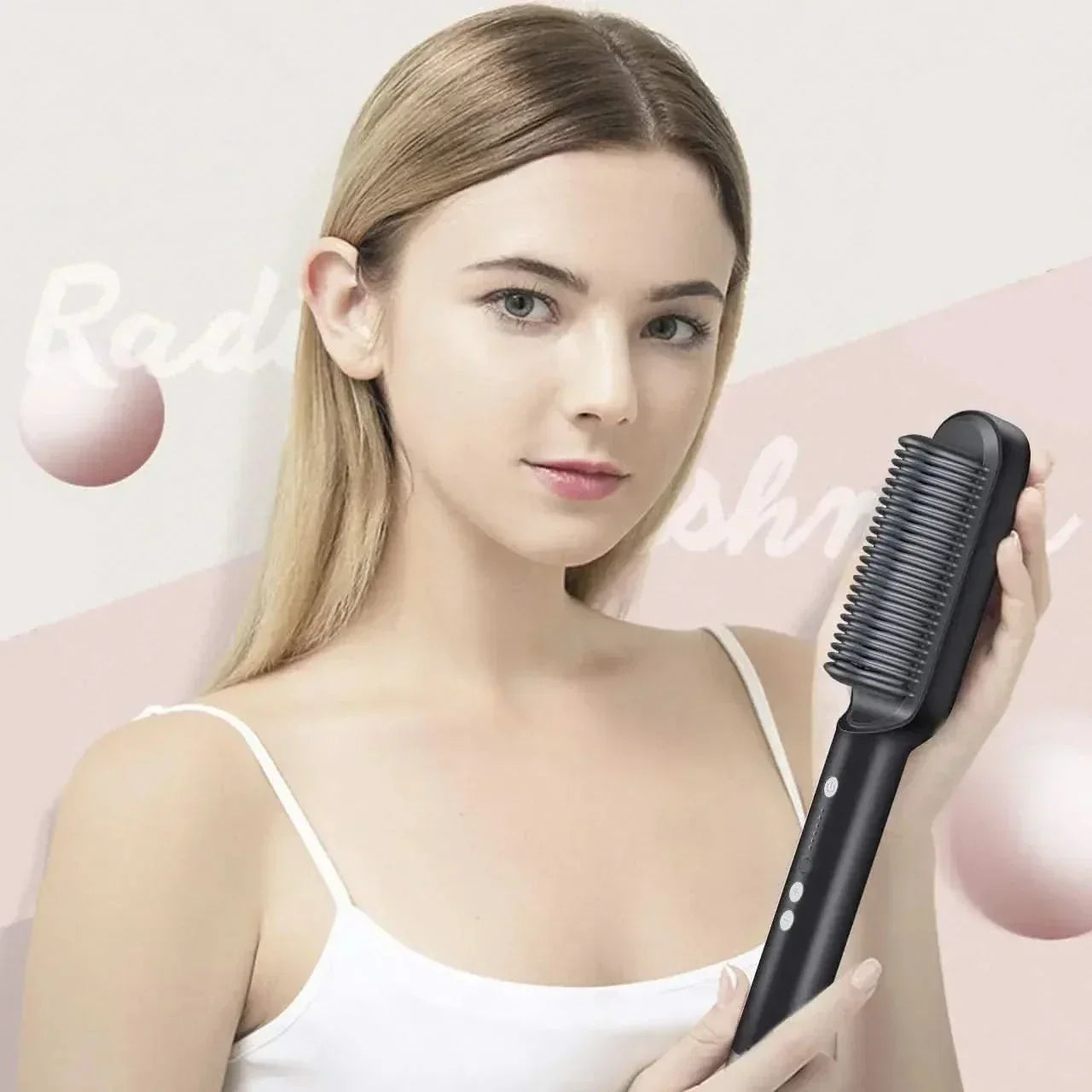 Lisseur à cheveux céramique tourmaline LumaPro pour coiffage à domicile