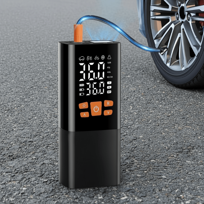 Compresseur d'air portable sans fil VoltAir 180 PSI avec affichage numérique pour voitures