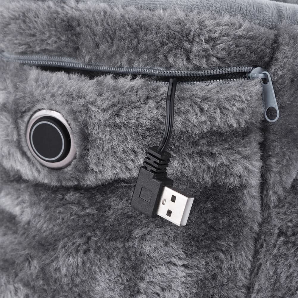 CozyGlow USB-lämmitettävät tohvelit lämpimille jaloille kotona kylminä päivinä