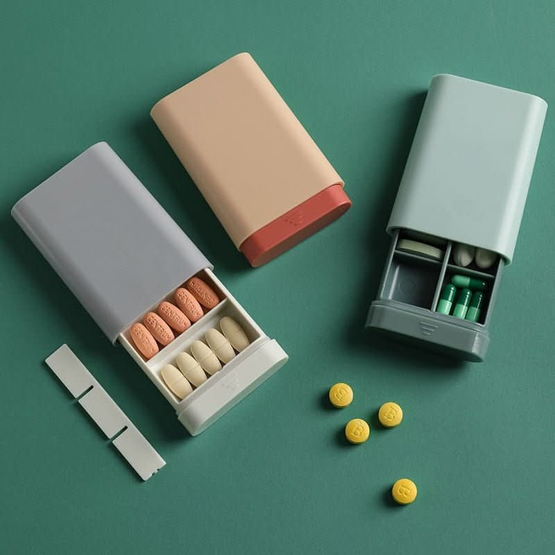 AuraBox kompakt pilleæske til vitaminer og medicin, stilfuld på farten