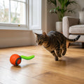 Selbstfahrender Katzenspielball mit Bewegungssensor und Pfotenaktivierung, USB-C wiederaufladbar