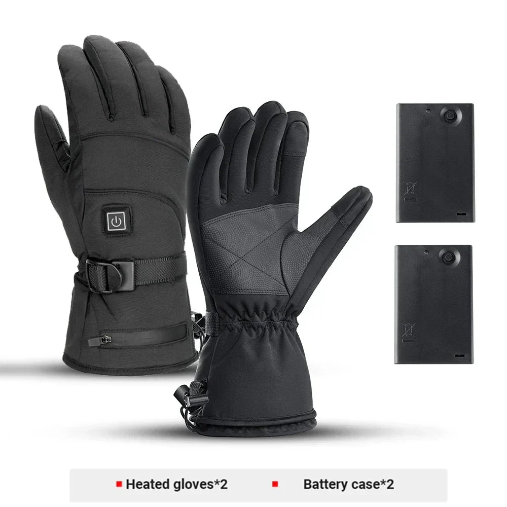 Beheizbare Motorradhandschuhe – Winterwasserdicht, Touchscreen-fähig, wiederaufladbare Thermohandschuhe