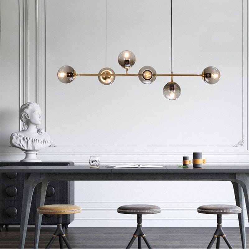 Astraeon Aluminium Glazen Kroonluchter In Gouden Of Zwarte Afwerking Voor Moderne Kamers