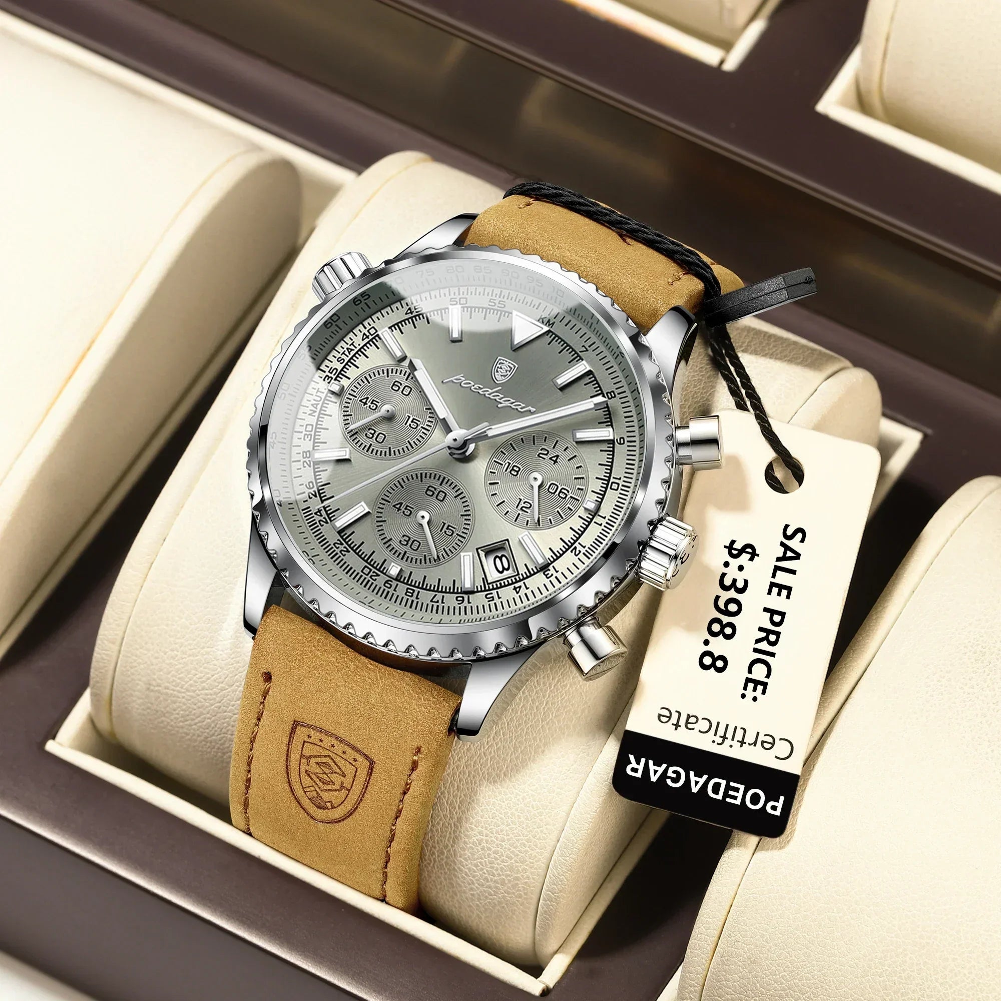 Apollo Chrono – Luksus kvarts vandtæt militær sportsur til mænd
