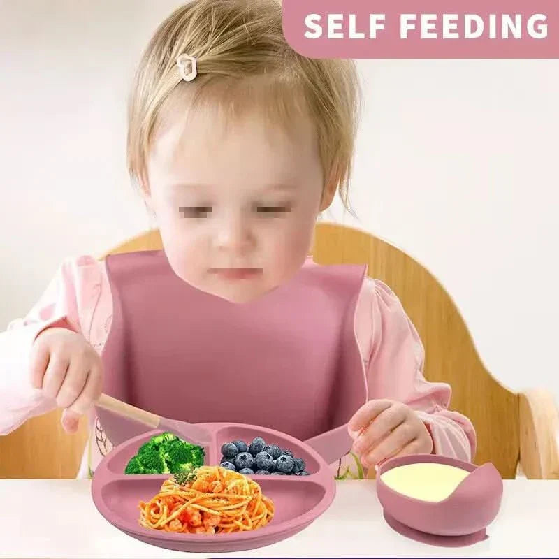 GentleNib Silikon Baby Mateutstyr Komplett 6-Delt for Selvstendige Måltider