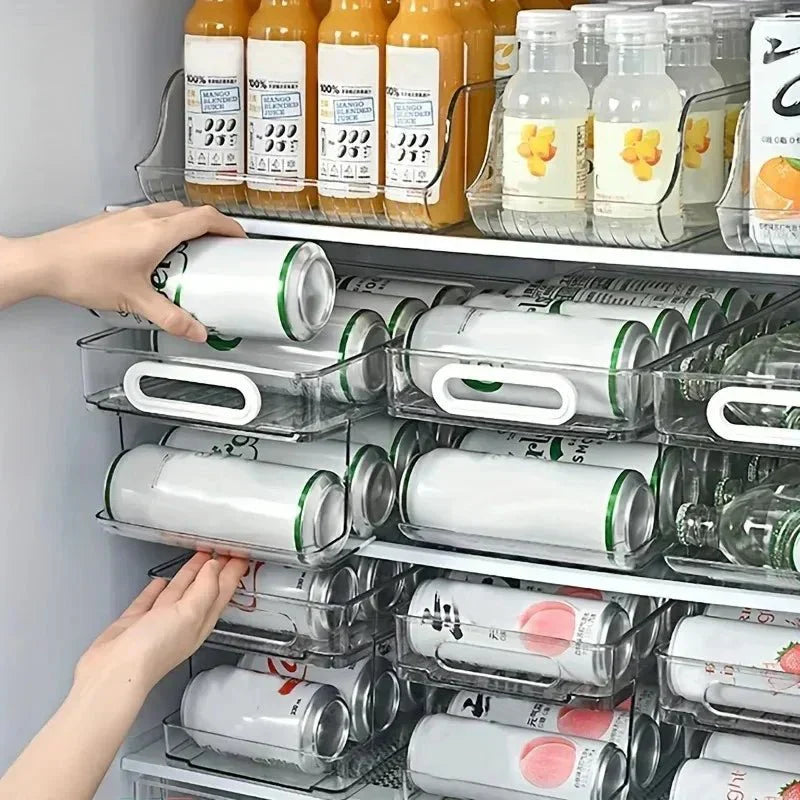 Distributeur de boîtes AeroCan à deux niveaux pour petites cuisines et réfrigérateurs, gain de place