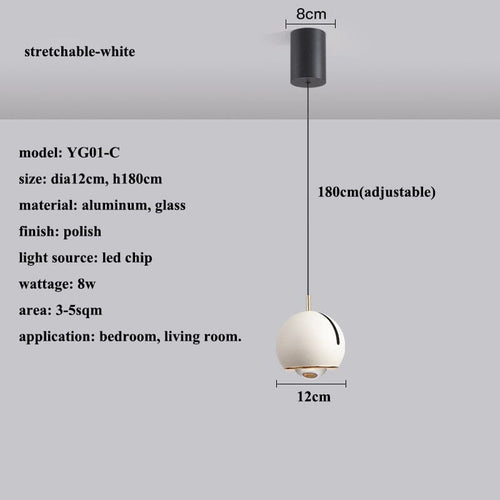 AstraLume LED-Pendelleuchte mit verstellbarem Winkel, dimmbar
