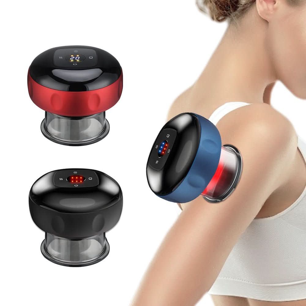 VitalFlow Elektrisches Schröpfset gegen Cellulite mit verstellbarem Saugeffekt und Muskelentspannung
