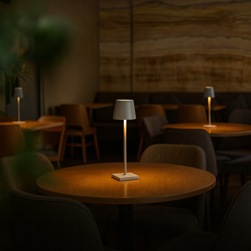 LuminaGlow LED Tischlampe elegante Schreibtischlampe für moderne Häuser