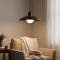 Wooden Pendant Light In Dome Form For Modern Ceiling Fixture