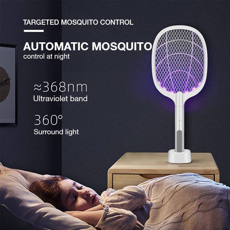 VoltShield 3000V elektrisk myggdreper USB insektsdreper med sikkerhetsnett for hjemmet