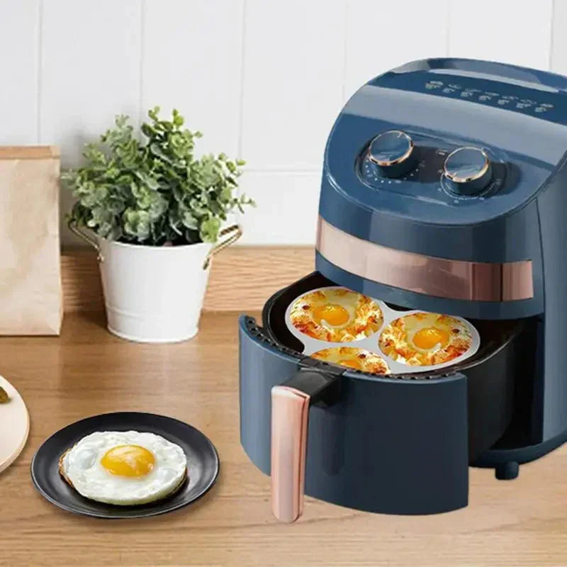 Silikonová forma na vejce FlexBrew pro fritézu bez přilnavosti, 3 kapsy pro rušná rána