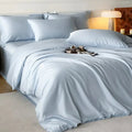 Silky Cooling Duvet Cover Set | Bamboo Fiber Construction with Zipper Closure for Lightweight Comfort 2