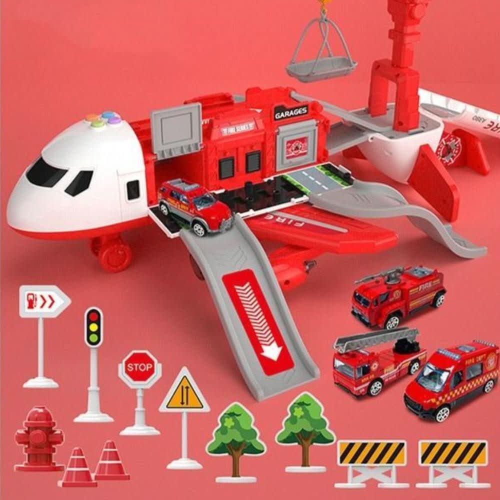 Set AeroQuest Adventure AirLink per Bambini Creativi con Aereo e Veicoli