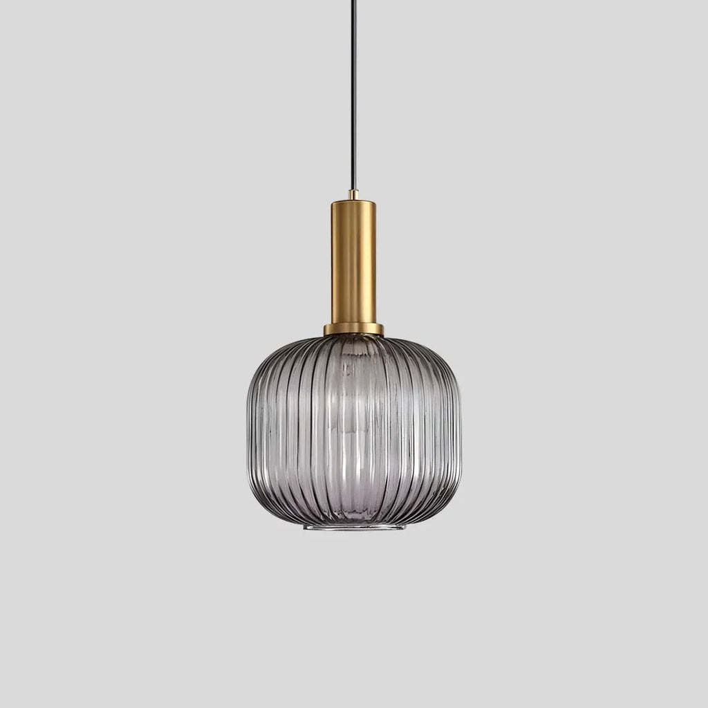 Nordic Vintage Glass Striped Pendeant Light - Orntli