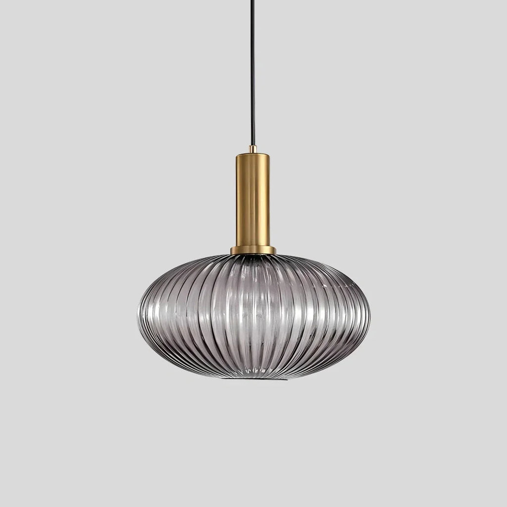 Nordic Vintage Glass Striped Pendeant Light - Orntli