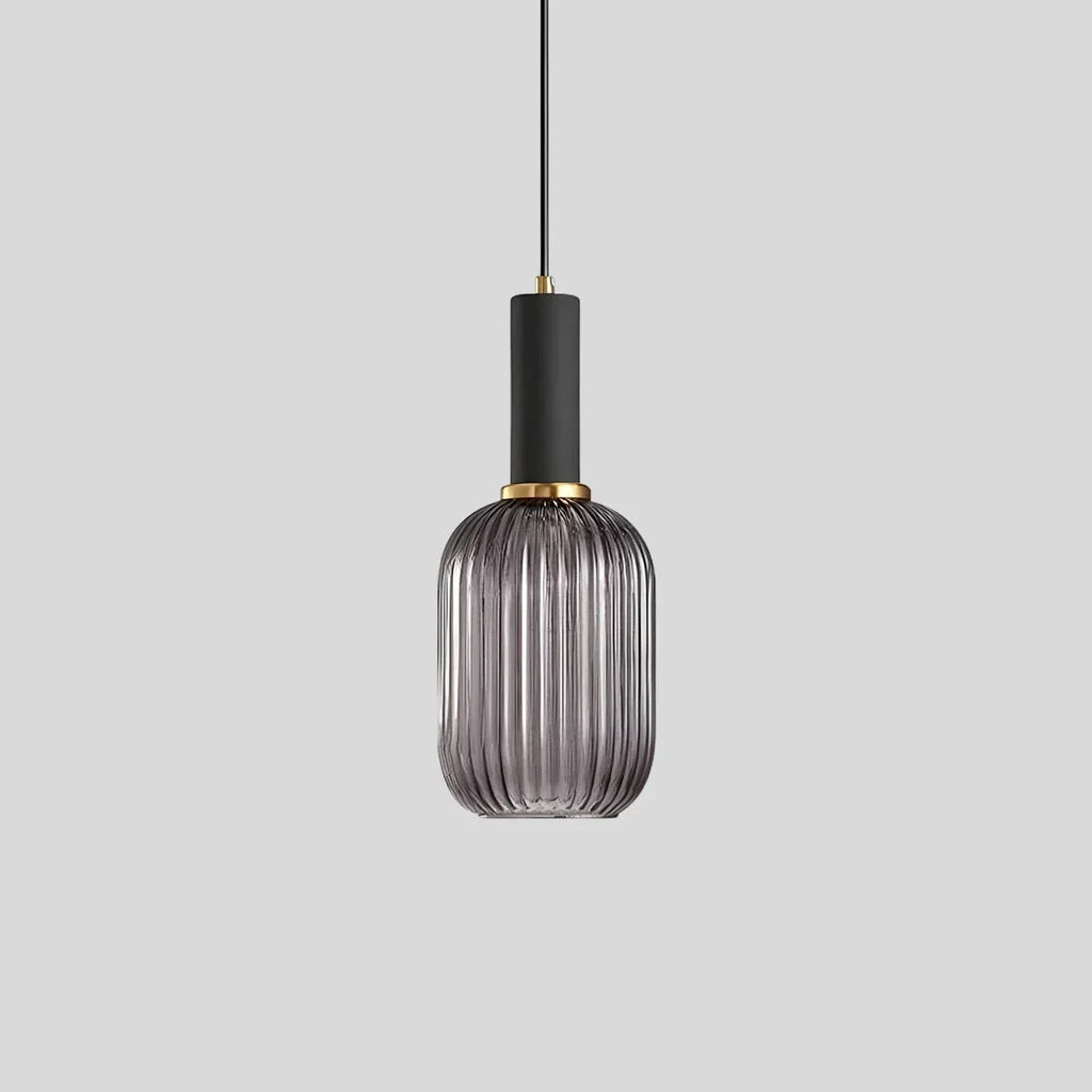 Nordic Vintage Glass Striped Pendeant Light - Orntli