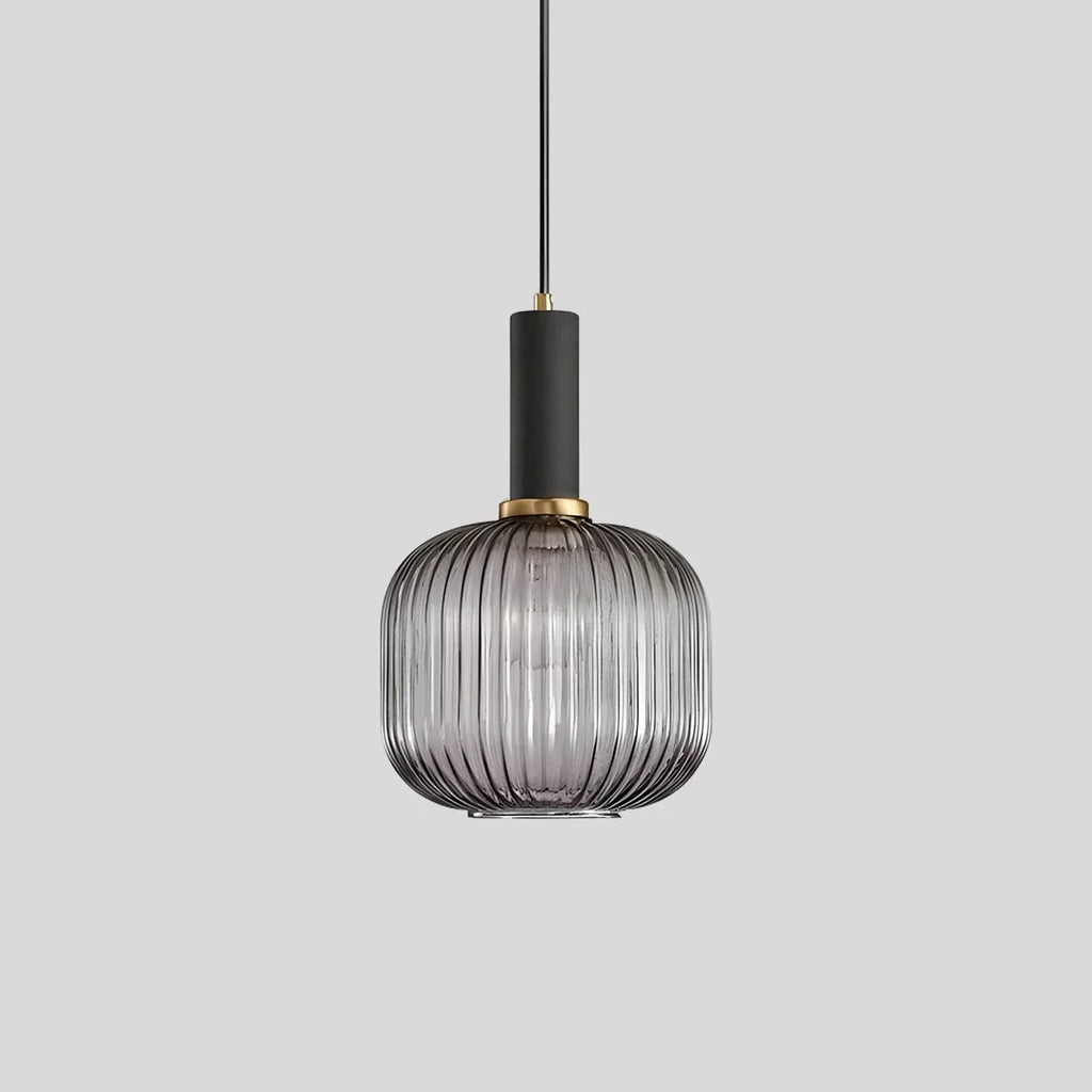 Nordic Vintage Glass Striped Pendeant Light - Orntli