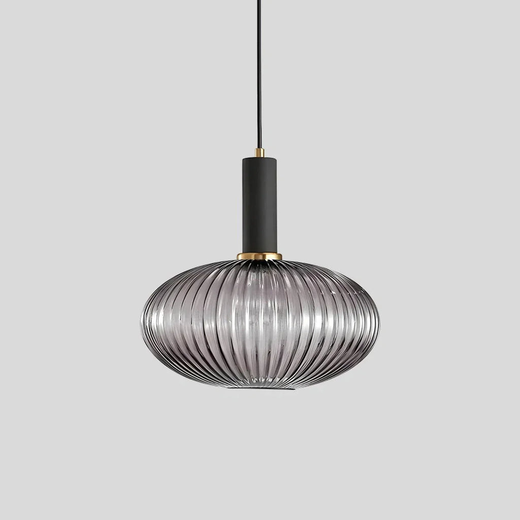 Nordic Vintage Glass Striped Pendeant Light - Orntli