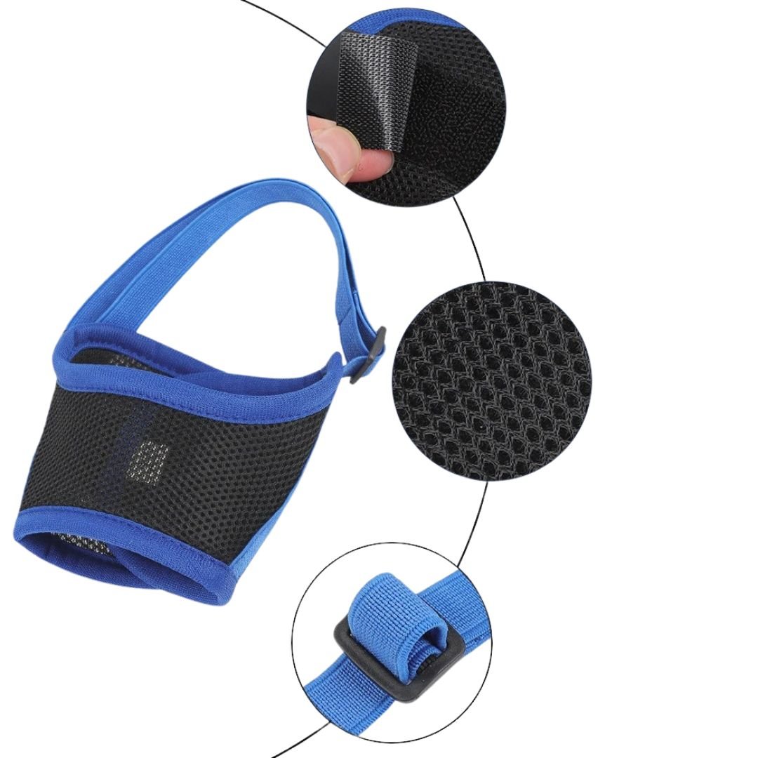 MUZZORA Adjustable Muzzle For Dogs With Soft Breathable Comfort