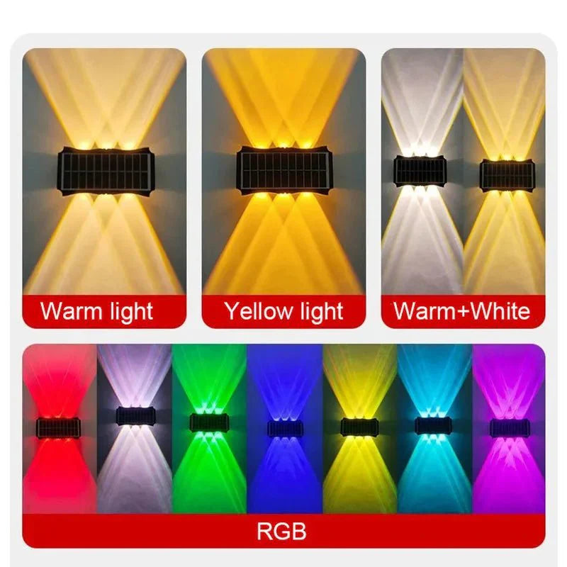 LUMIWALL Wall Light With Solar LED And Color Change