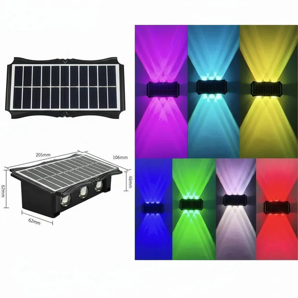 LUMIWALL Wall Light With Solar LED And Color Change