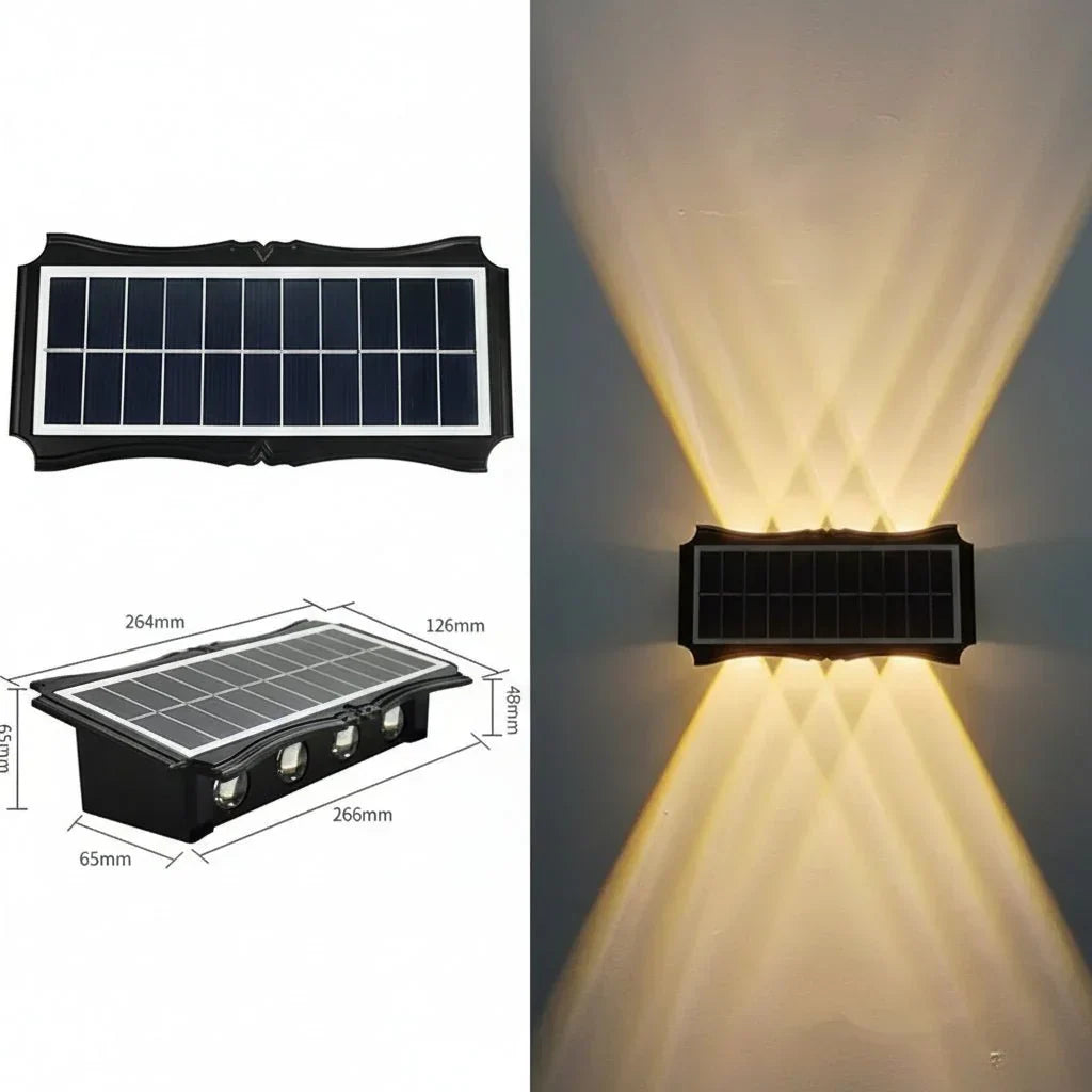 LUMIWALL Wall Light With Solar LED And Color Change