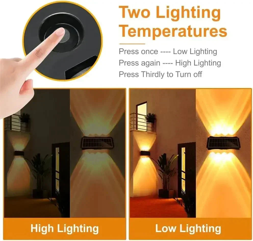LUMIWALL Wall Light With Solar LED And Color Change