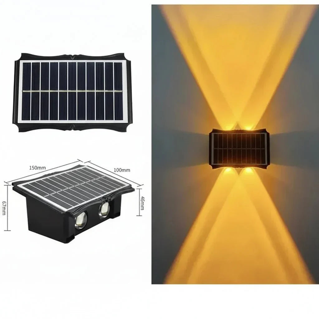 LUMIWALL Wall Light With Solar LED And Color Change