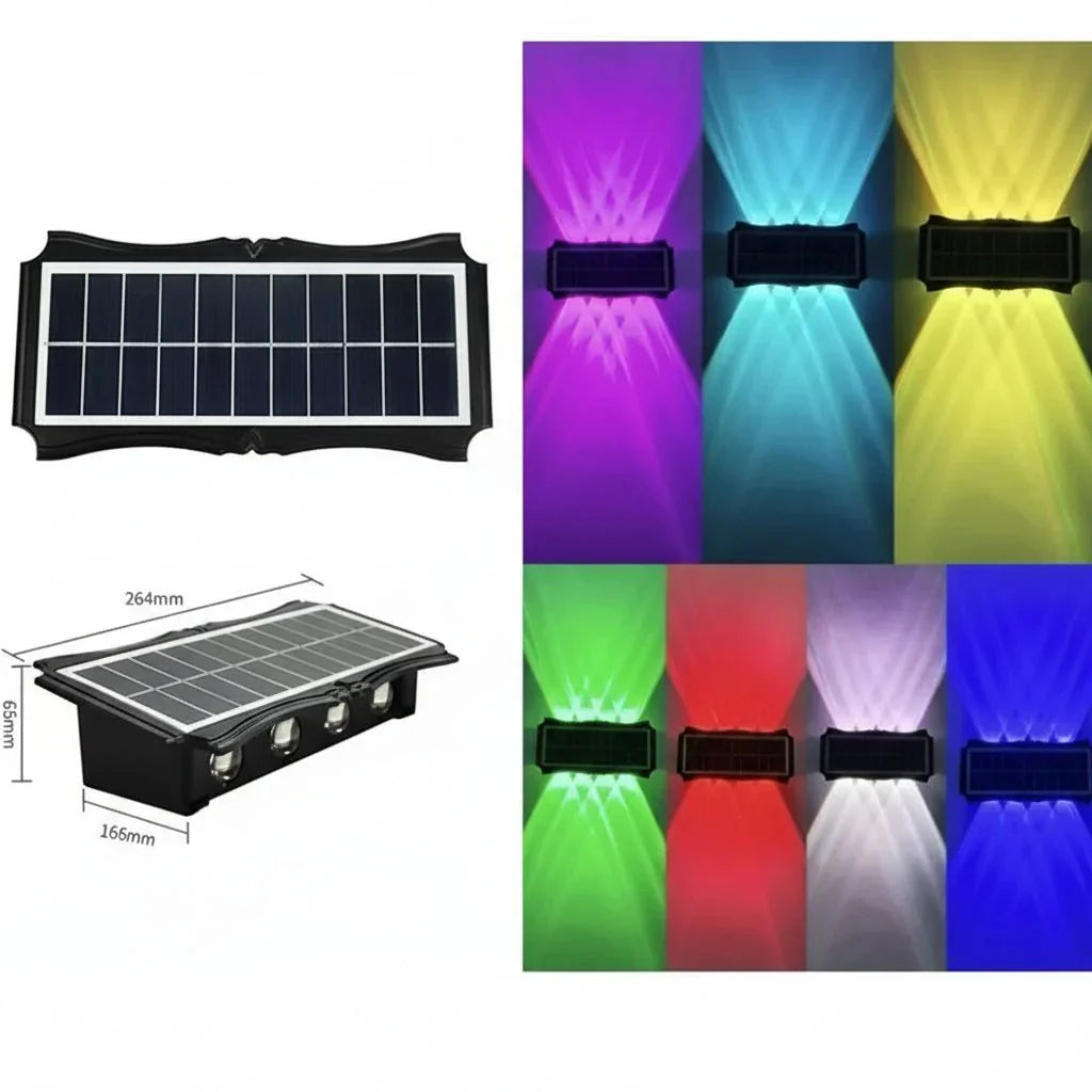 LUMIWALL Wall Light With Solar LED And Color Change