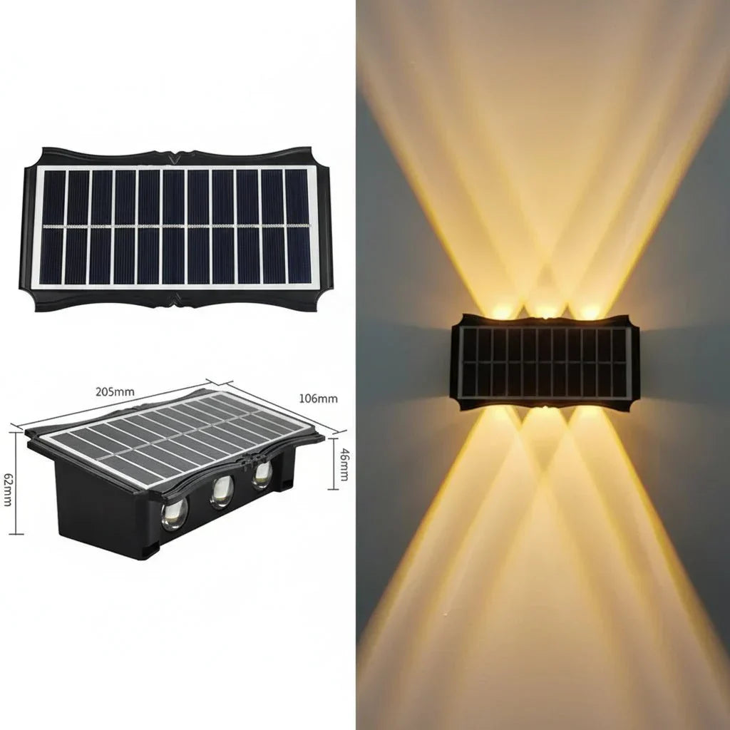 LUMIWALL Wall Light With Solar LED And Color Change