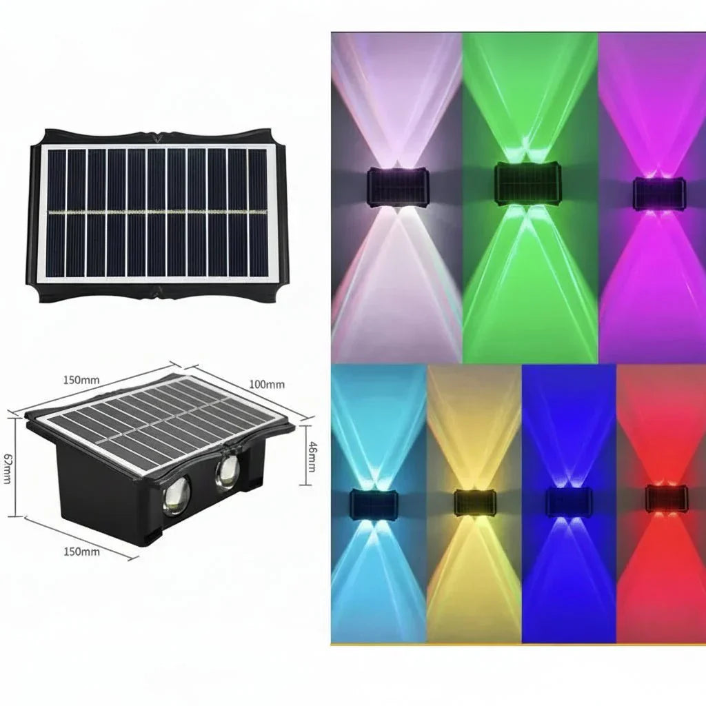 LUMIWALL Wall Light With Solar LED And Color Change