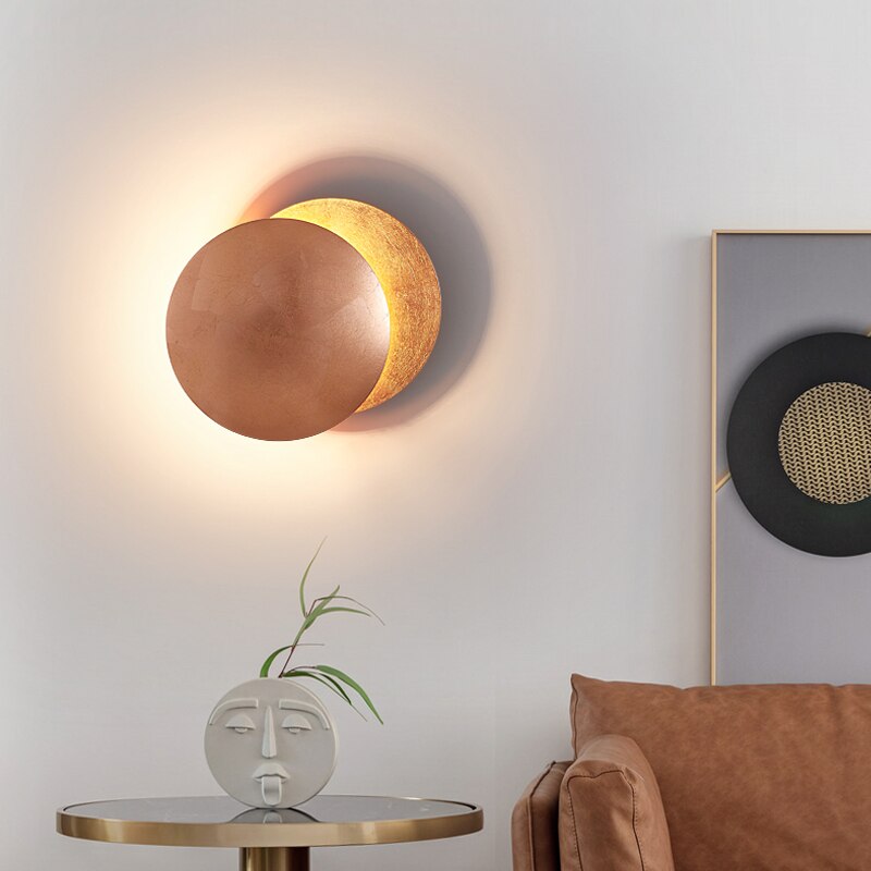 Solformørkelse vegglampe | Varm LED-stemning for oppholdsrom