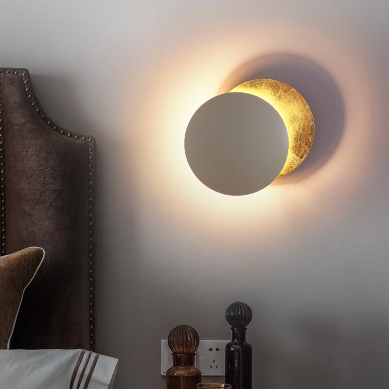 Solformørkelse vegglampe | Varm LED-stemning for oppholdsrom