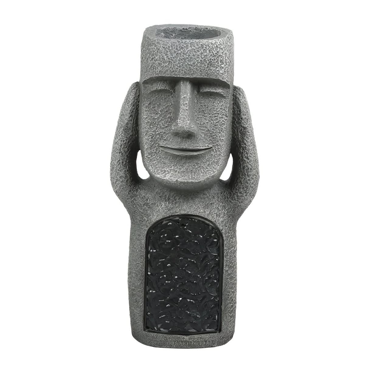 Fortryllet Trio Solcelle Harpiks Hagefigurer for Utendørs Dekor Fans