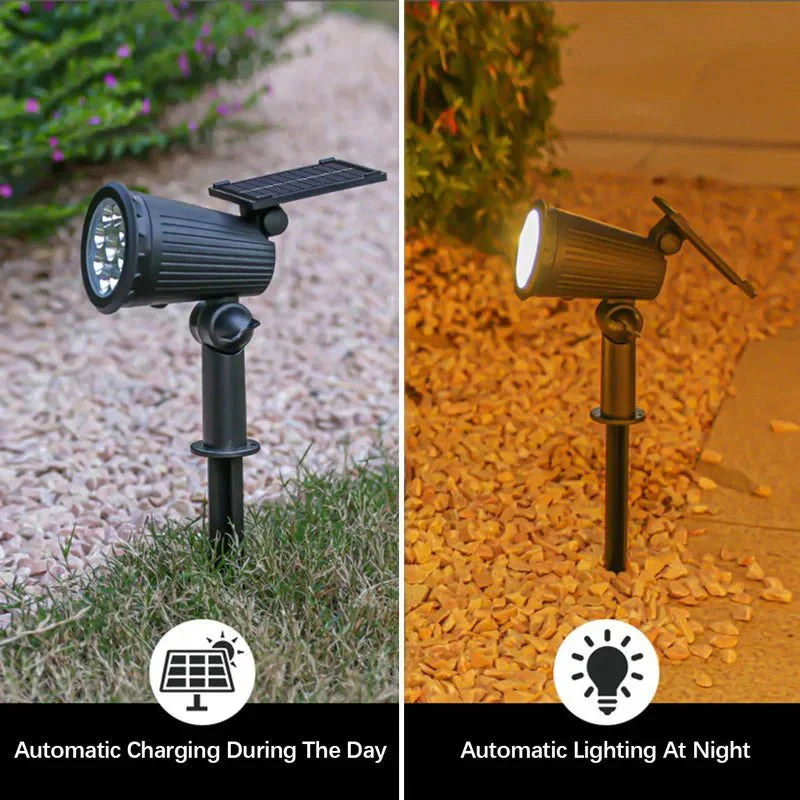 LUMIBLAZE Solcelledrevet LED-spot til have og udendørsområder